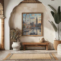 London Eye Horizon: Iconic Ferris Wheel & Westminster Panorama Oil Painting