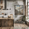 Trafalgar Spirit: Historic Nelson's Column & Iconic London Square Oil Painting