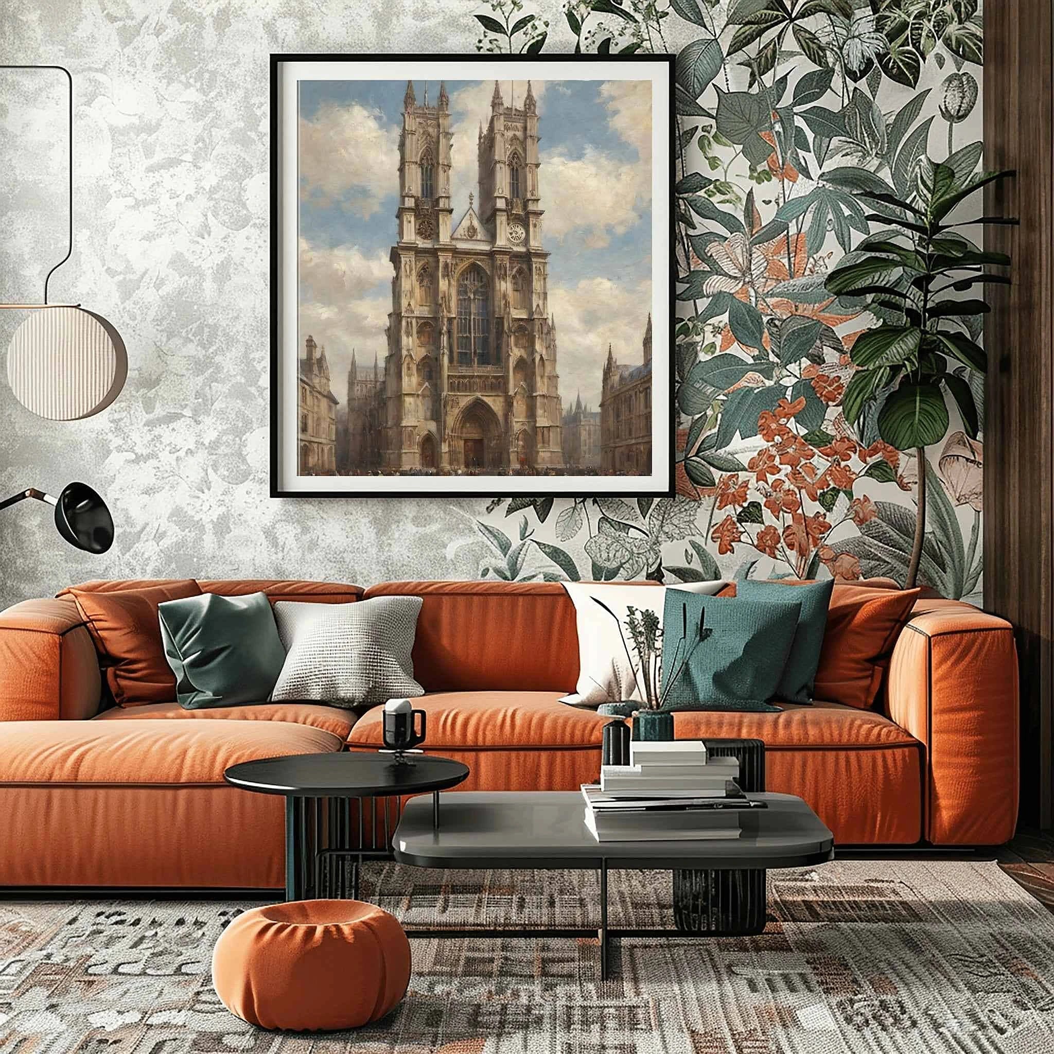 Westminster Grace: Iconic Abbey & Gothic Architectural Masterpiece Oil Painting