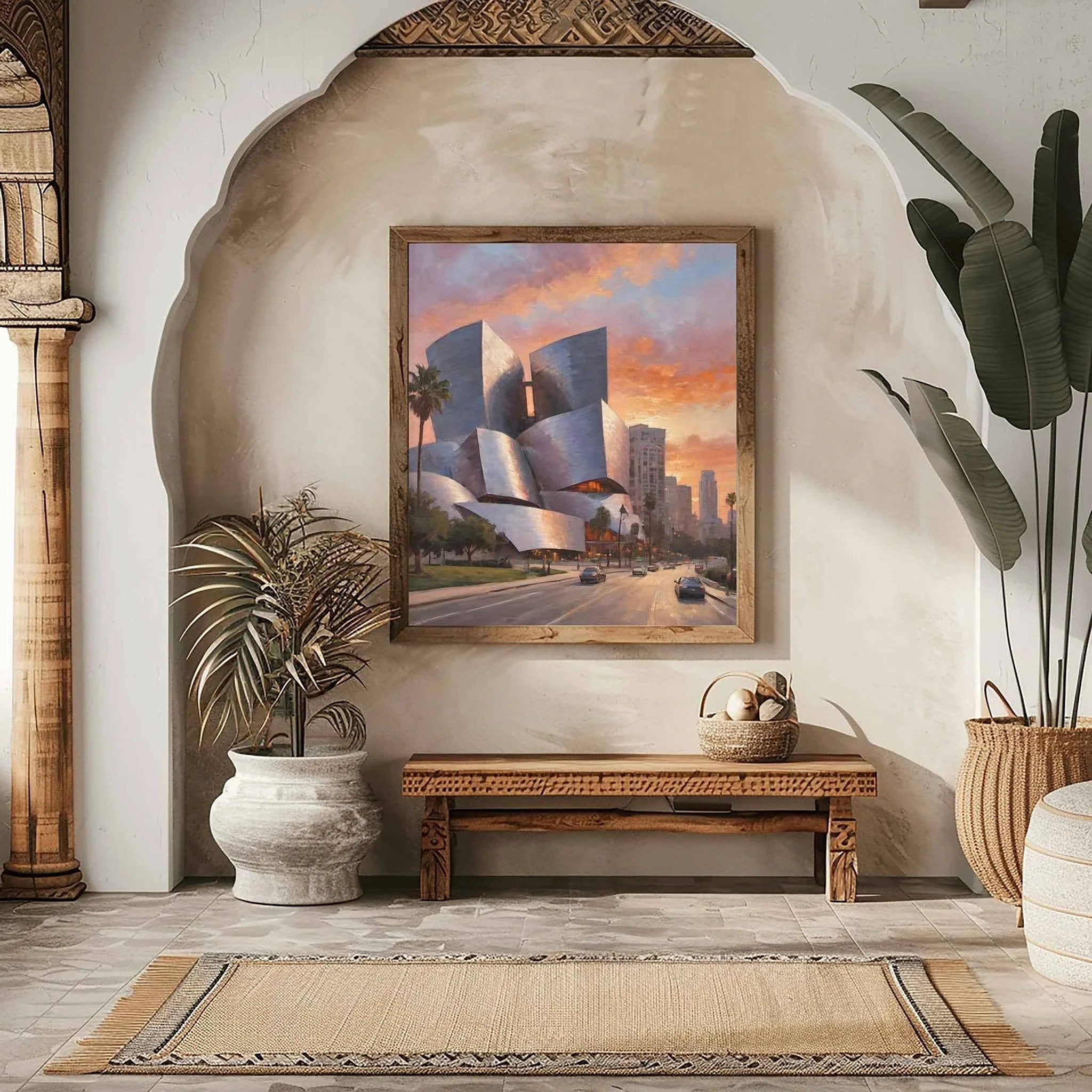 Disney Hall Symphony: Frank Gehry’s Modern Architectural Masterpiece Oil Painting