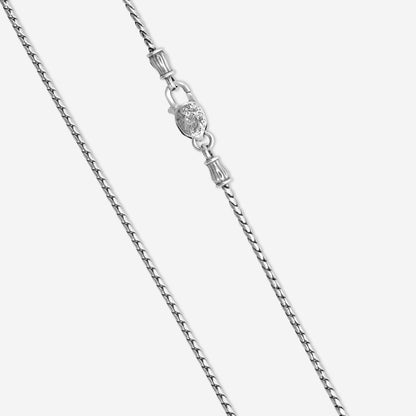 "KONSTANTINO - ""Dome"" Sterling Silver & 18k Yellow Gold, Corundum Pendant (COR: 1.25mm) - MEKJ734-538  Pendant Dimensions: 1.25 x 1.00 in. S/S Chain Included:CHKJ22-131-18 (Length - 18in.)"