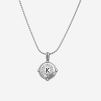 "KONSTANTINO - ""Dome"" Sterling Silver & 18k Yellow Gold, Corundum Pendant (COR: 1.25mm) - MEKJ734-538  Pendant Dimensions: 1.25 x 1.00 in. S/S Chain Included:CHKJ22-131-18 (Length - 18in.)"