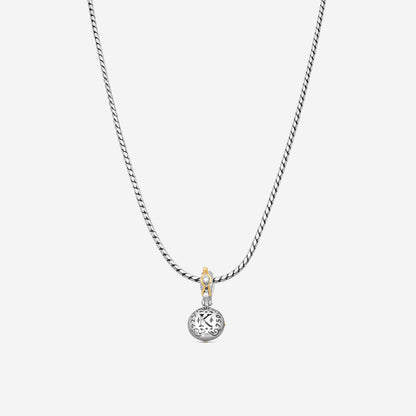 KONSTANTINO - "Gen K 2" Sterling Silver & 18k Yellow Gold, Yellow Agate Triplet Pendant (YEL: 10mm) - MEKJ764-649

Pendant Dimensions: 1.00 x 0.50 in.
S/S Chain Included:CHKJ22-131-18 (Length - 18in.)
