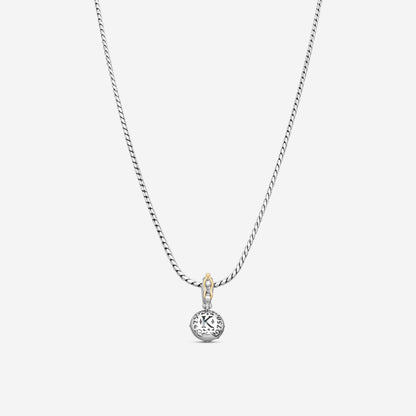 KONSTANTINO - "Gen K 2" Sterling Silver & 18k Yellow Gold, Blue Spinel Doublet Pendant (SPN: 10mm) - MEKJ764-650

Pendant Dimensions: 1.00 x 0.50 in.
S/S Chain Included:CHKJ22-131-18 (Length - 18in.)