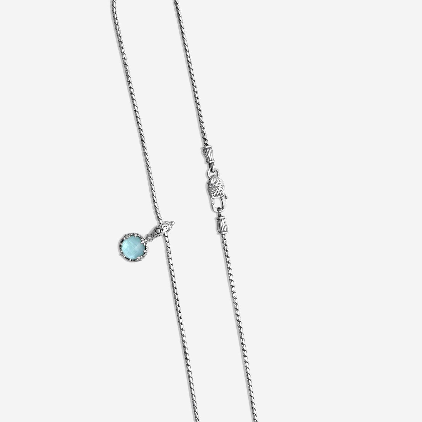 KONSTANTINO - "Gen K 2" Sterling Silver & 18k Yellow Gold, Aquamarine Triplet Pendant (AQM: 10mm) - MEKJ764-655

Pendant Dimensions: 1.00 x 0.50 in.
S/S Chain Included:CHKJ22-131-18 (Length - 18in.)