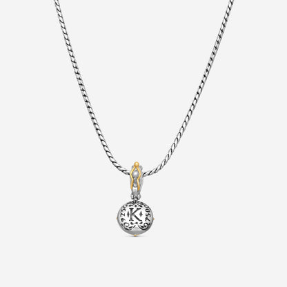 KONSTANTINO - "Gen K 2" Sterling Silver & 18k Yellow Gold, Aquamarine Triplet Pendant (AQM: 10mm) - MEKJ764-655

Pendant Dimensions: 1.00 x 0.50 in.
S/S Chain Included:CHKJ22-131-18 (Length - 18in.)