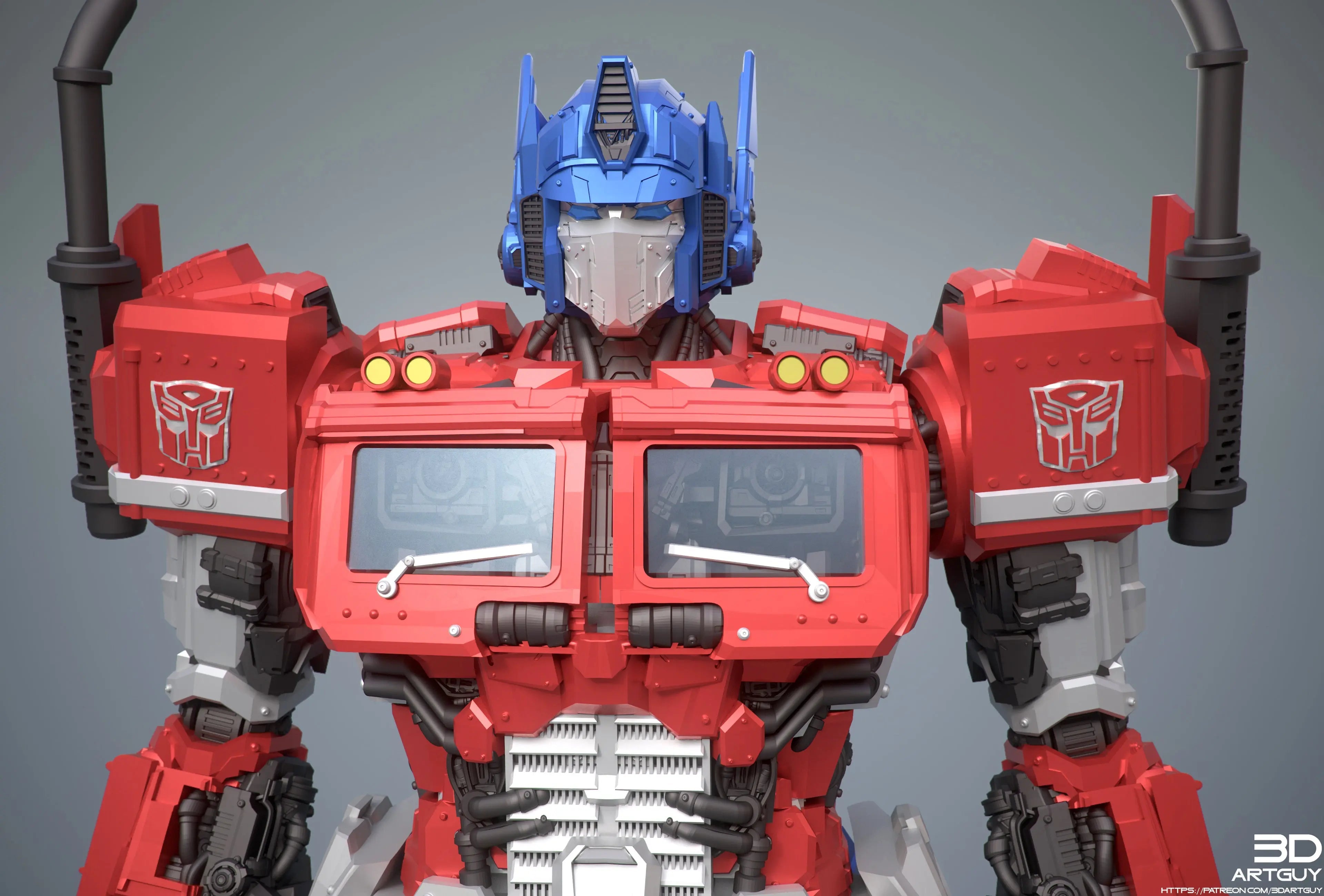 Optimus Prime by 3DArtGuy 28/32mm scale, 50mm or 100mm, Miniature War Gaming Figure, Transformer