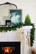 24" Tabletop Ombre Green Christmas Tree with Plastic Stand