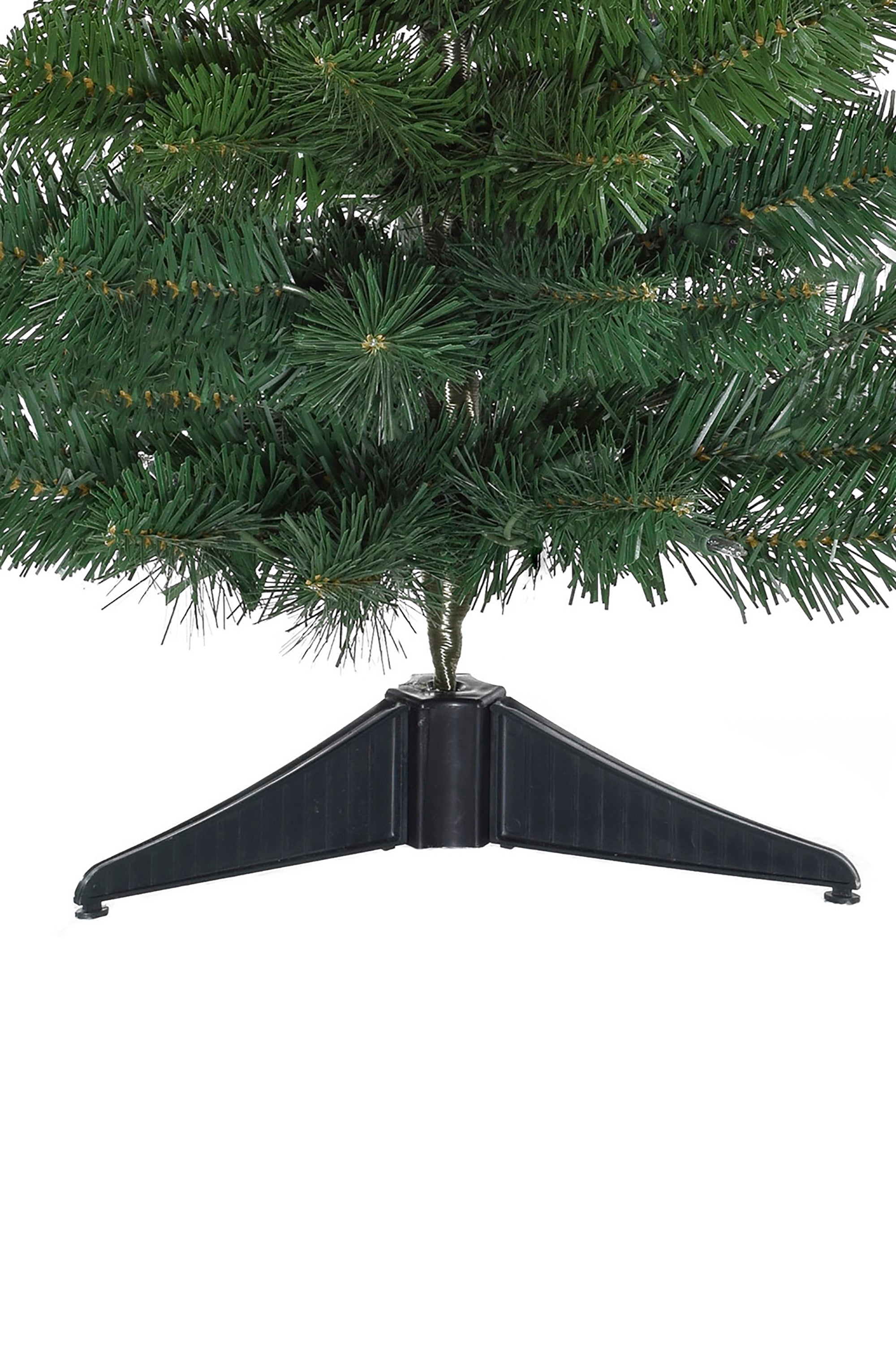 24" Tabletop Ombre Green Christmas Tree with Plastic Stand