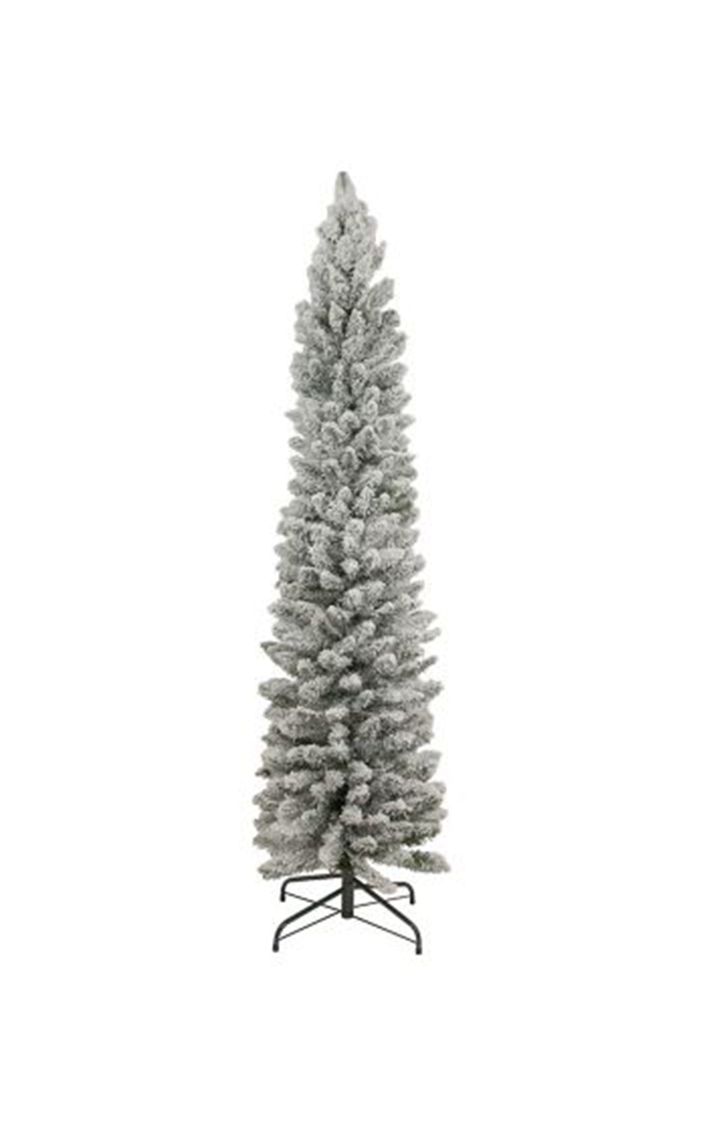 6.5 ft Pencil Snow Flock Tree