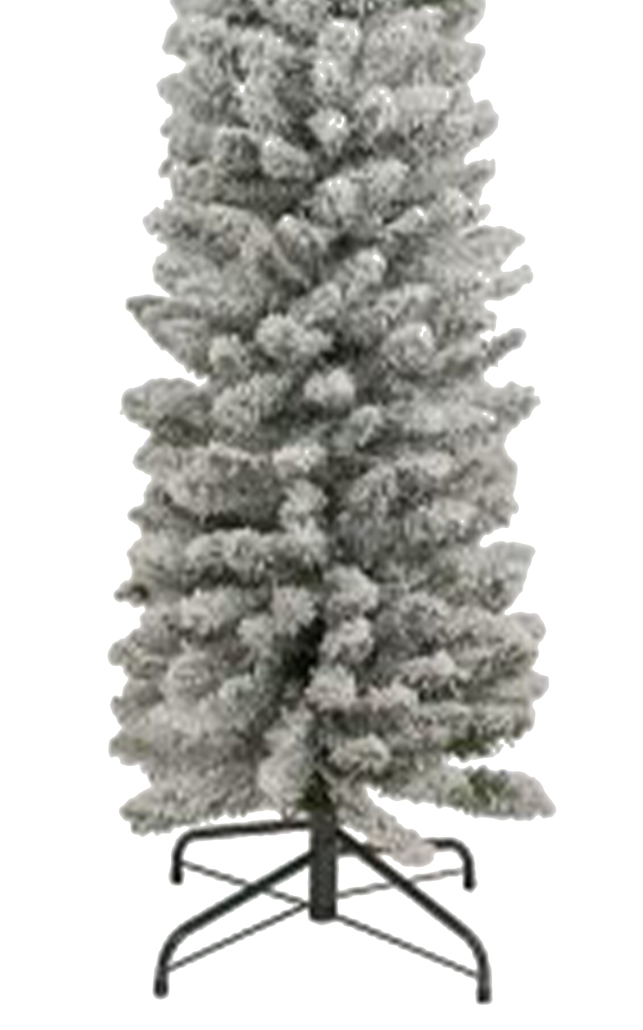 6.5 ft Pencil Snow Flock Tree