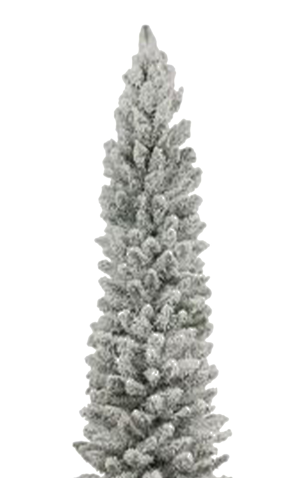 6.5 ft Pencil Snow Flock Tree