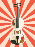 Butterfly Rose Tattoo White 1/4 Violin Outfit SUPER SAVINGS