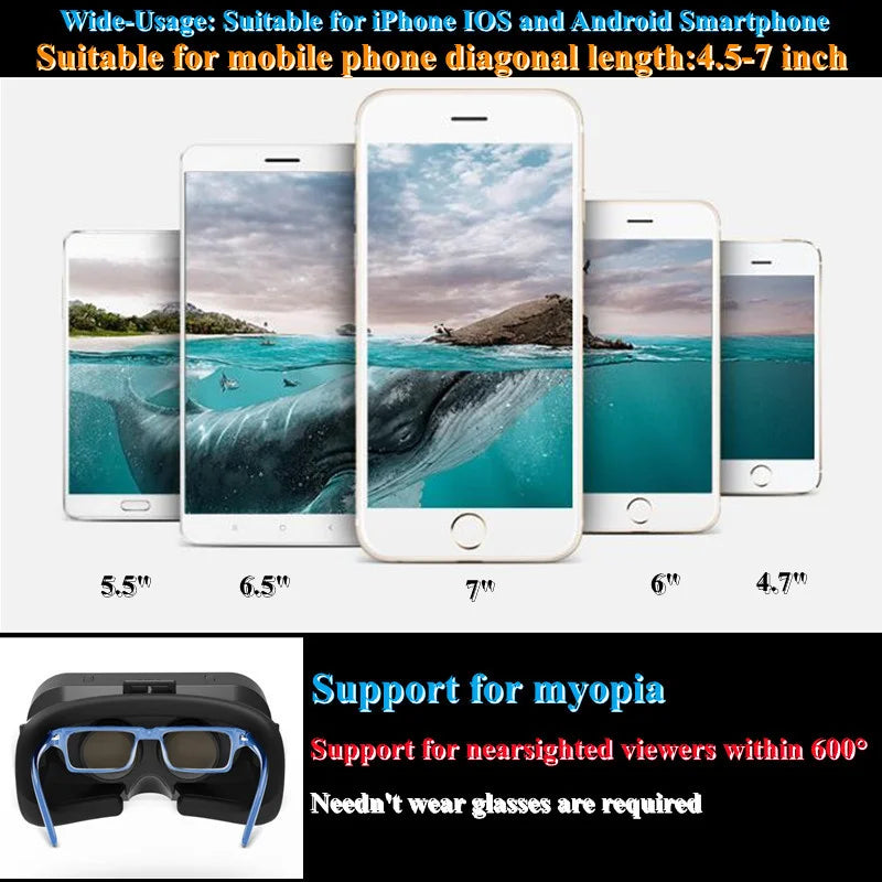 Shinecon Virtual Reality Viar 3D VR Glasses