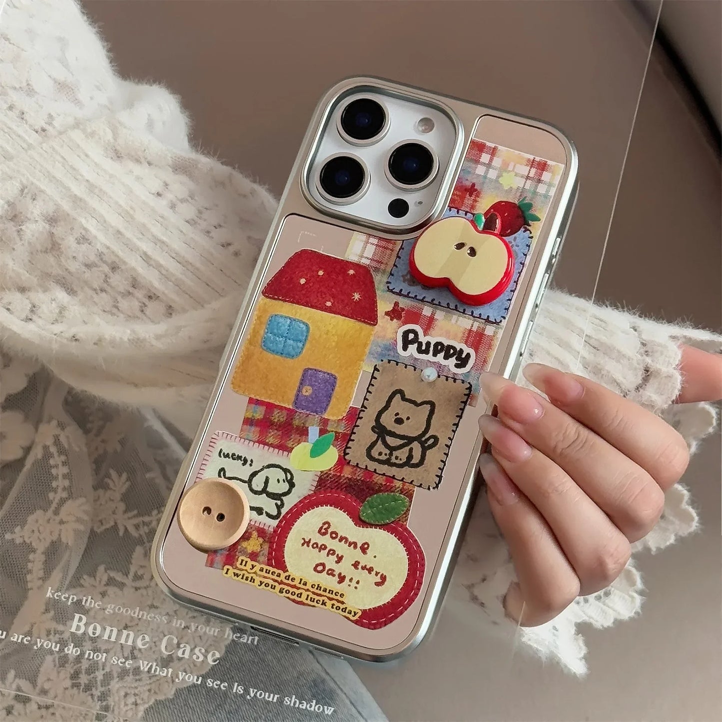Ins 3D Phone Case with Lanyard For iPhone