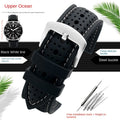 COROS Silicone Sports Watch Band Breathable Rubber Strap Waterproof 20cm