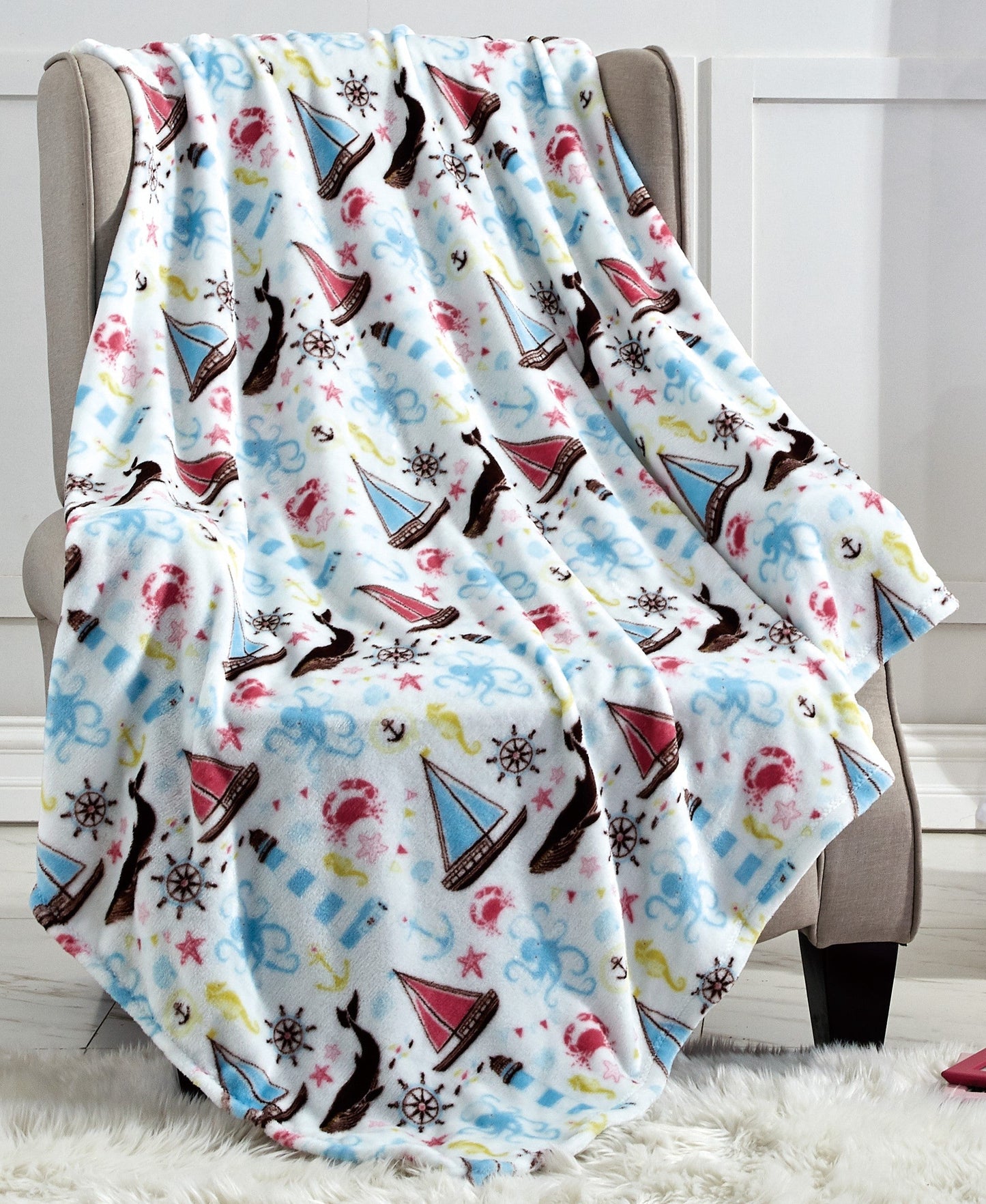 Christmas Blanket Cozy Festive Holiday Throw Blanket 50" x 60"