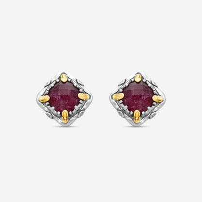 KONSTANTINO - "Gen K" Sterling Silver & 18k Yellow Gold, Ruby Doublet Earrings (RBY: 7.50mm) - SKKJ685-546

Earring Dimensions: 0.44 in.