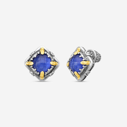 KONSTANTINO - "Gen K" Sterling Silver & 18k Yellow Gold, Sodalite Doublet Earrings (SOD: 7.50mm) - SKKJ685-562

Earring Dimensions: 0.44 in.