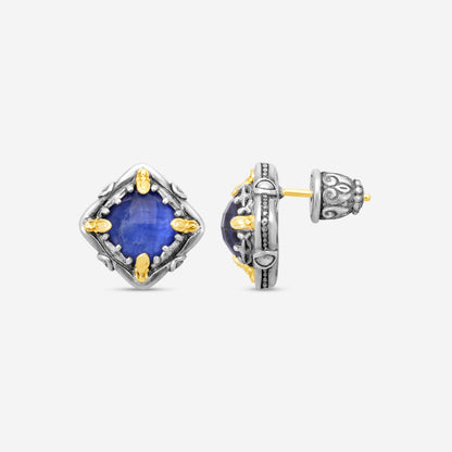 KONSTANTINO - "Gen K" Sterling Silver & 18k Yellow Gold, Sodalite Doublet Earrings (SOD: 7.50mm) - SKKJ685-562

Earring Dimensions: 0.44 in.