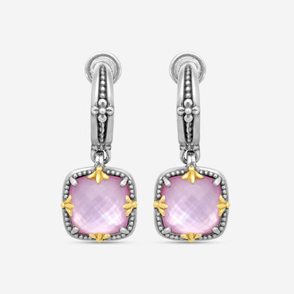 KONSTANTINO - "Gen K 2" Sterling Silver & 18k Yellow Gold, Pink Corundum Doublet Earrings (COR: 10mm) - SKKJ720-652

Earring Dimensions: 1.19 x 0.50 in.