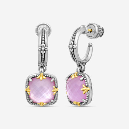 KONSTANTINO - "Gen K 2" Sterling Silver & 18k Yellow Gold, Pink Corundum Doublet Earrings (COR: 10mm) - SKKJ720-652

Earring Dimensions: 1.19 x 0.50 in.