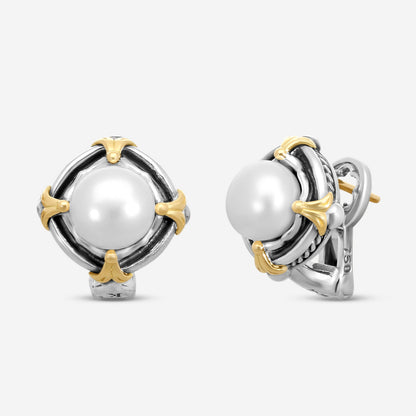 KONSTANTINO - "Kleos" Sterling Silver & 18k Yellow Gold, Cultured Pearl Earrings (PRL: 7.5mm) - SKMK3171-122

Earring Dimensions: 0.38 in.