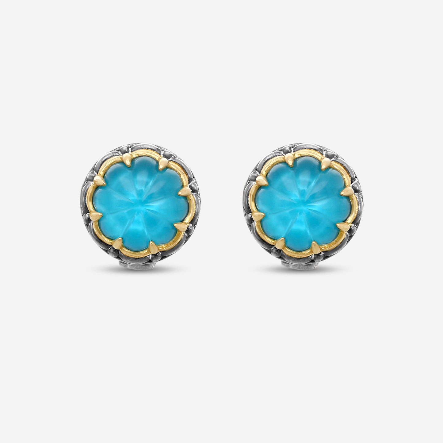 KONSTANTINO - "Angelic" Sterling Silver & 18k Yellow Gold, Silka Doublet Earrings (SIL: 9mm) - SKMK3187-370

Earring Dimensions: 0.50 in.