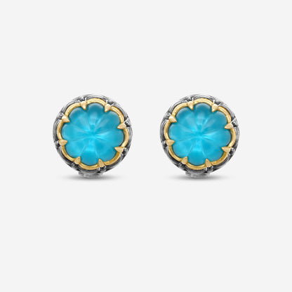 KONSTANTINO - "Angelic" Sterling Silver & 18k Yellow Gold, Silka Doublet Earrings (SIL: 9mm) - SKMK3187-370

Earring Dimensions: 0.50 in.