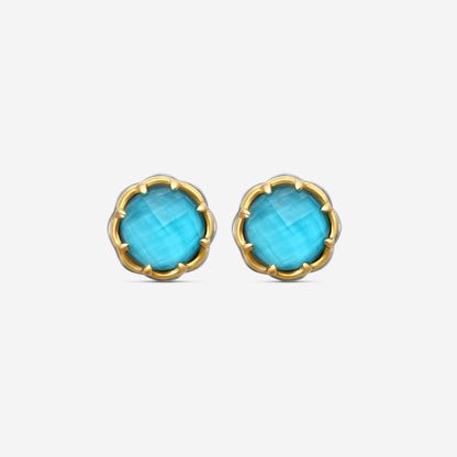 KONSTANTINO - "Angelic" Sterling Silver & 18k Yellow Gold, Silka Doublet Earrings (SIL: 8mm) - SKMK3188-370

Earring Dimensions: 0.38 in.