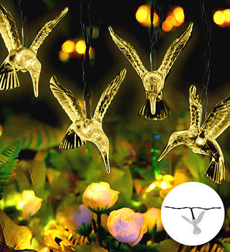 30 LED Solar String Light Dove - Warm White