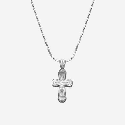 KONSTANTINO - "Stavros" Sterling Silver & 18k Yellow Gold Cross - STKJ394-130

Pendant Dimensions: 2.00 x 0.88 in.
S/S Chain Included:CHKJ23-131-20  (Length - 20in.)