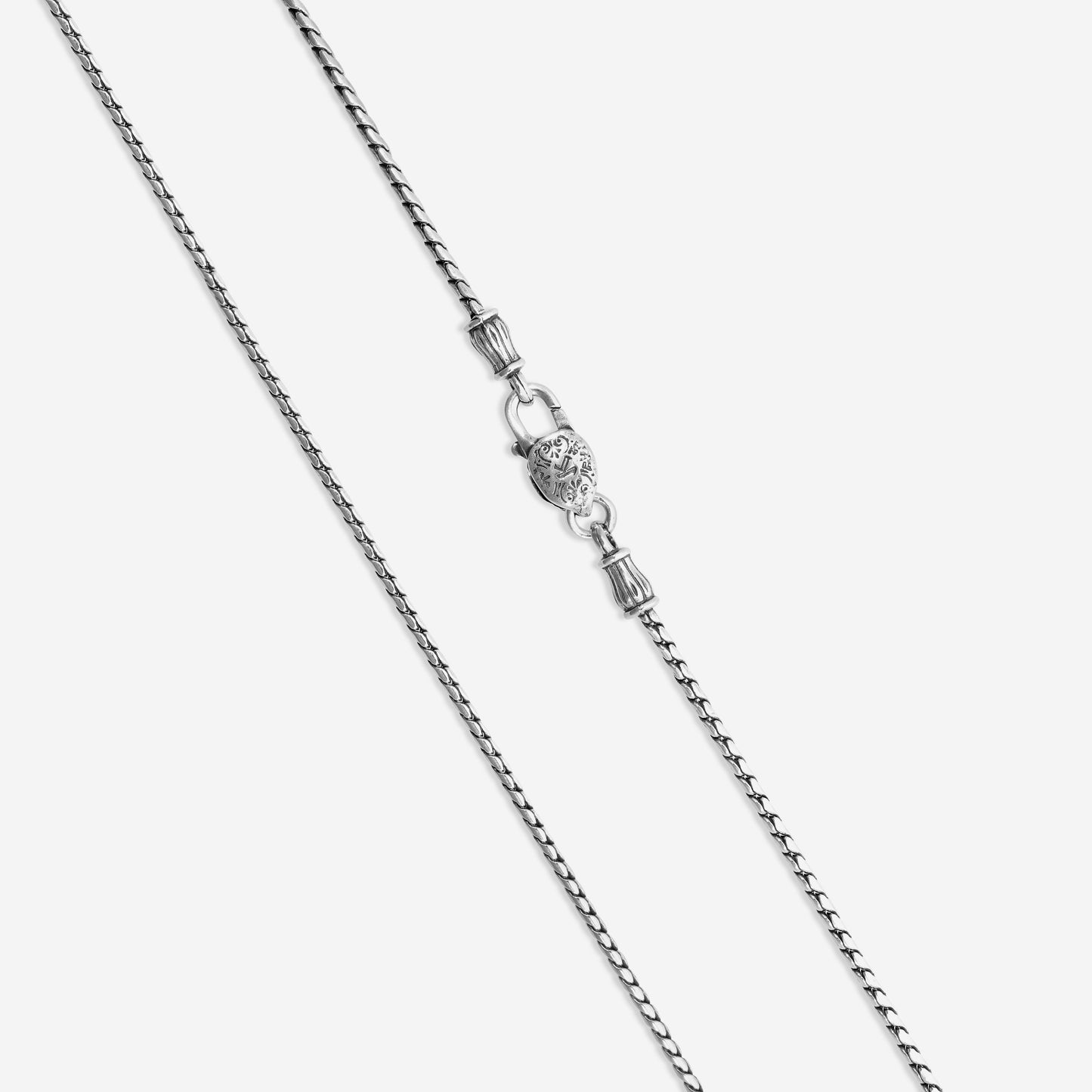 "KONSTANTINO - ""Gen K 2"" Sterling Silver & 18k Yellow Gold, Amethyst Cross (AMY: 11.35mm x25mm 4&5mm) - STKJ424-653  Pendant Dimensions: 2.25 x 0.38 in. S/S Chain Included:CHKJ22-131-18 (Length - 18in.)"