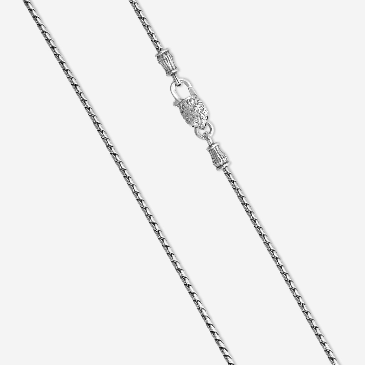 "KONSTANTINO - ""Gen K 2"" Sterling Silver & 18k Yellow Gold, Aquamarine Cross (AQM: 11.35mm x25mm 4&5mm) - STKJ424-655  Pendant Dimensions: 2.25 x 0.38 in. S/S Chain Included:CHKJ22-131-18 (Length - 18in.)"