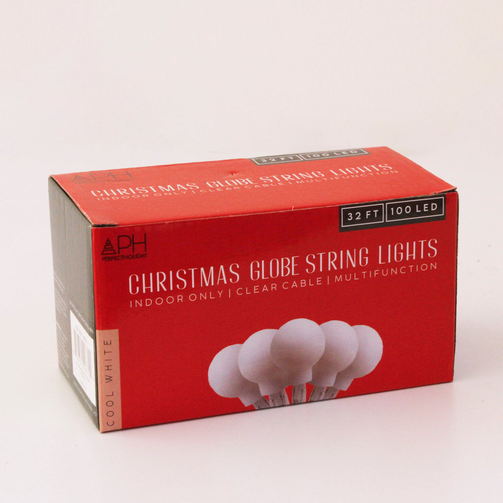 100 LED String Light Bulb with connector - White