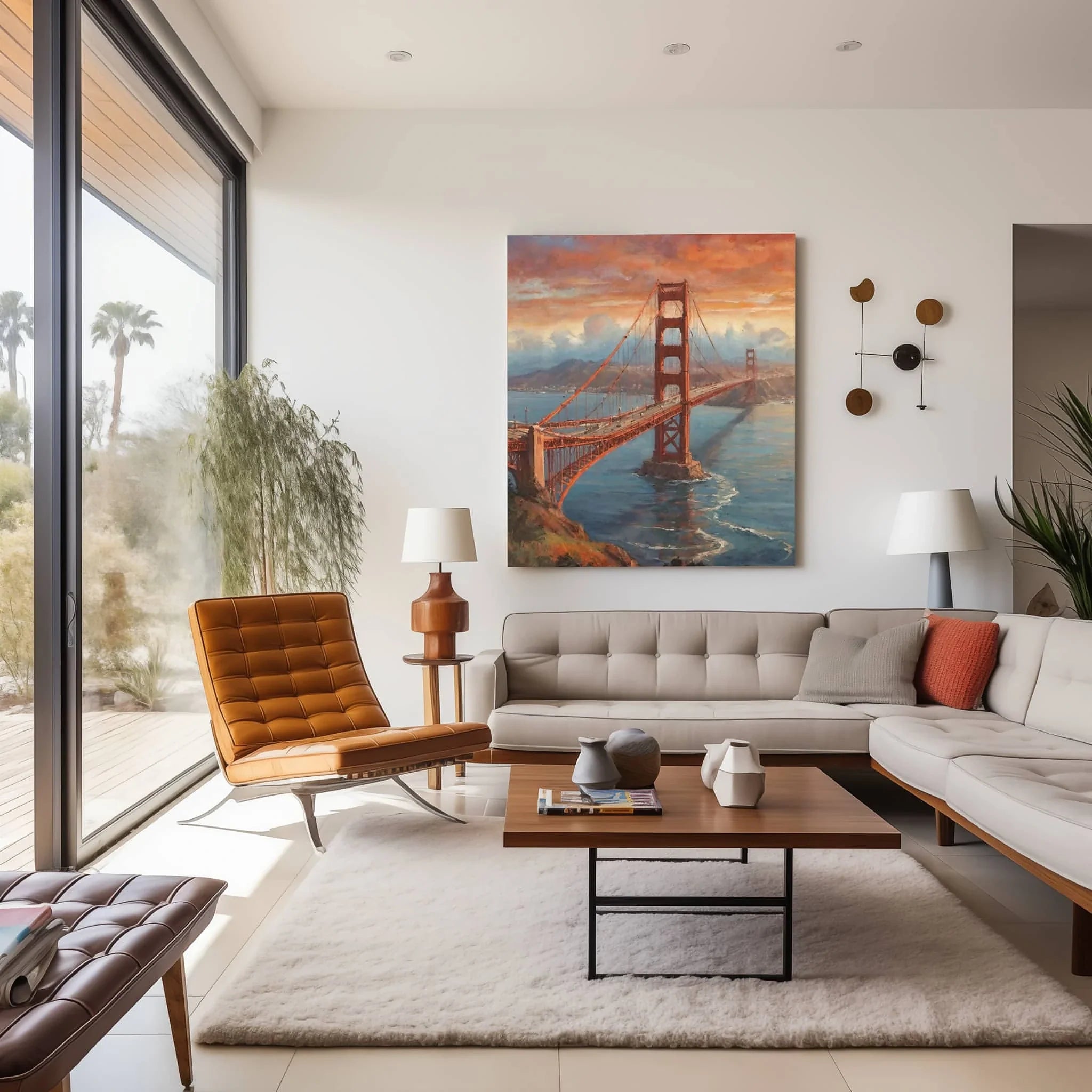 Golden Gate Poster Canvas Artwork - San Francisco Collection