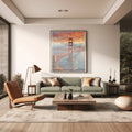 Golden Gate Poster Canvas Artwork - San Francisco Collection