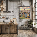 Painted Ladies Poster Canvas Artwork - San Francisco Collection