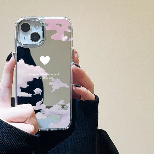 Moon Light Clouds Stars Mirror Phone Case
