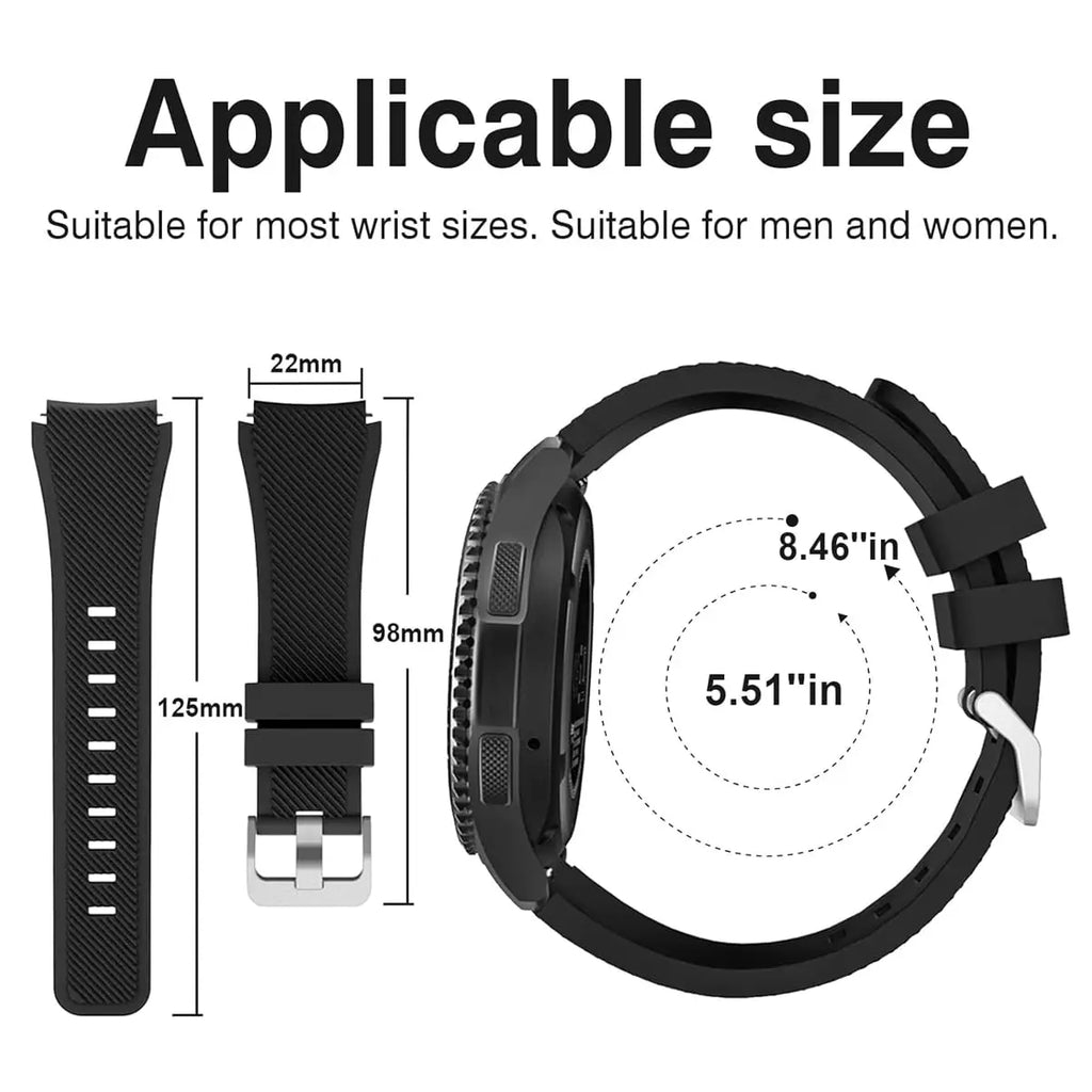 COROS Silicone Replacement Band Unisex Smartwatch Comfort Strap