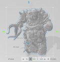 Diseased Horror by 3DArtGuy 32mm scale, 120mm, Miniature War Gaming Figure, Unclean Proxy