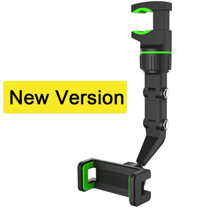 Auto Rearview Mirror Car Phone Holder 360° Rotating CellPhone Mount Stand Support in Car For iPhone 13 12 Car Mobile Clip Bracke