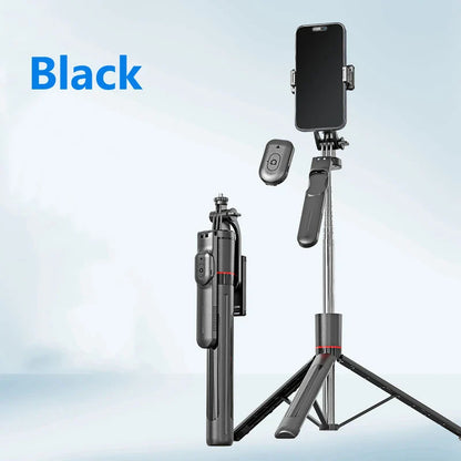 Selfie Stick 1.7 Meter Ultra Long Stretch Portable Phone Holder Bluetooth Remote With Fill light Tripod Stand For Live Broadcas