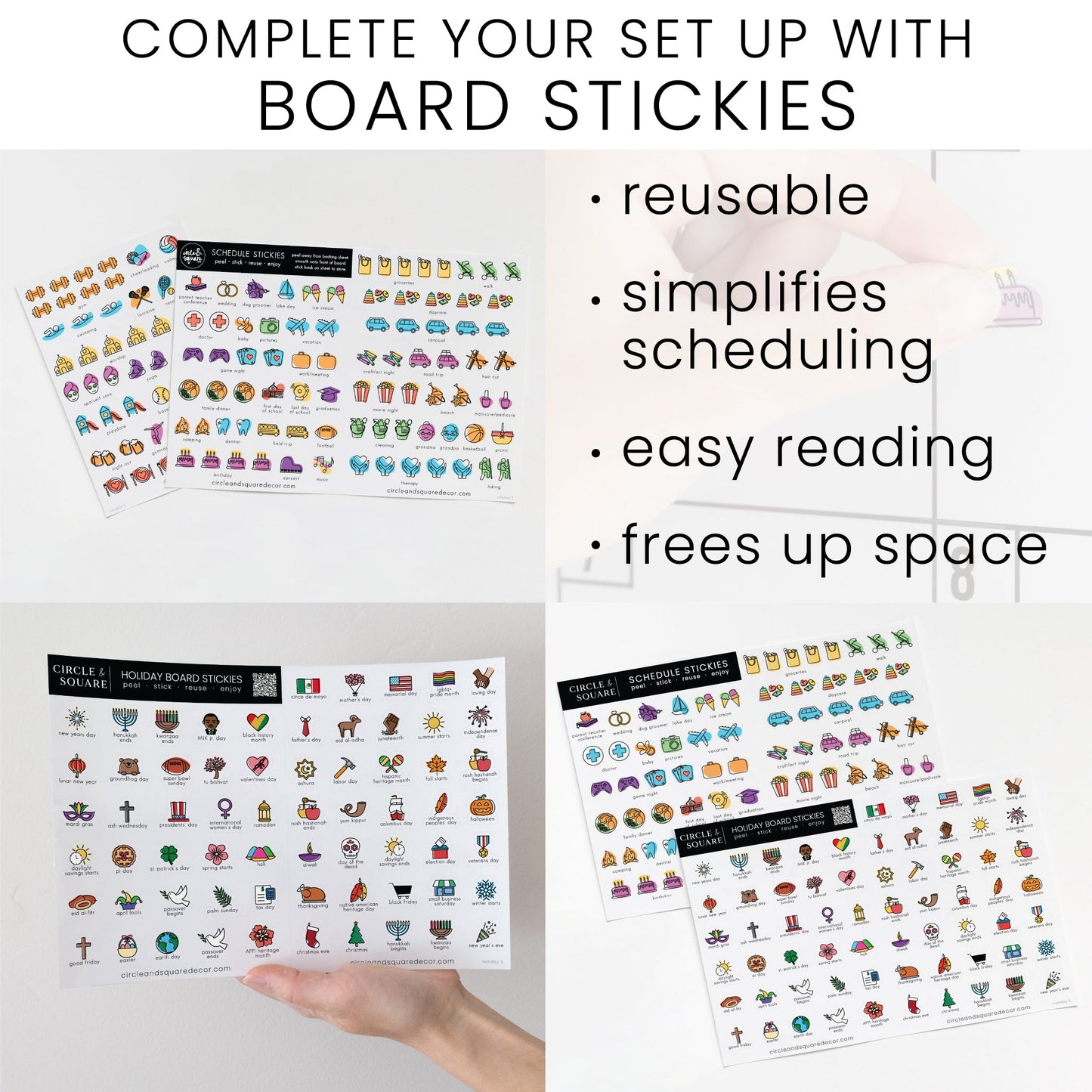 Ever Changing Acrylic Calendar | Minimalist Horizontal