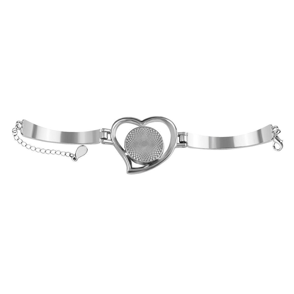 Custom Photo Heart Bracelet – Personalised Picture Bangle