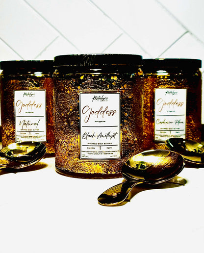 Unleash Your Inner Goddess with our Divine Glimmer Body Butter - With Gold Spoon