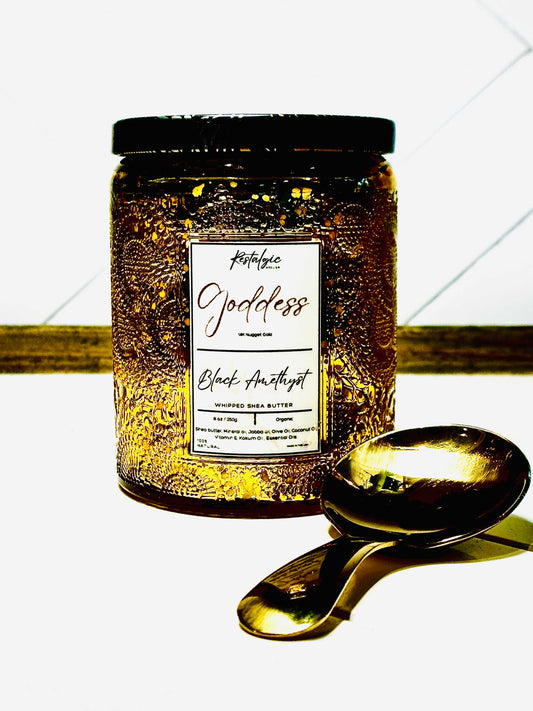 Unleash Your Inner Goddess with our Divine Glimmer Body Butter - With Gold Spoon