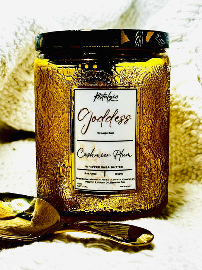 Unleash Your Inner Goddess with our Divine Glimmer Body Butter - With Gold Spoon