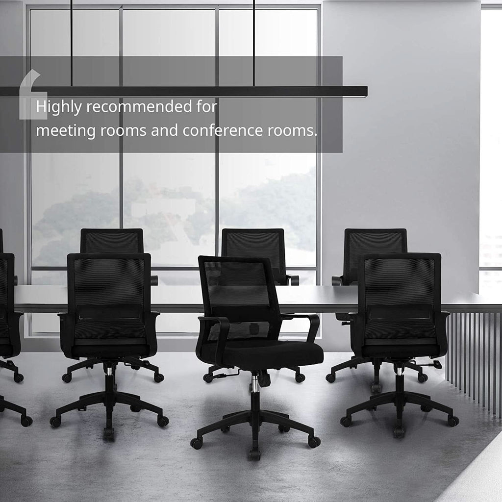 Ergonomic Mesh Office Chair With Lumbar Support And Breathable Back
