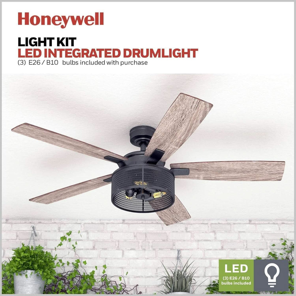 IndustrialStrength 52 Inch Ceiling Fan With LED Light